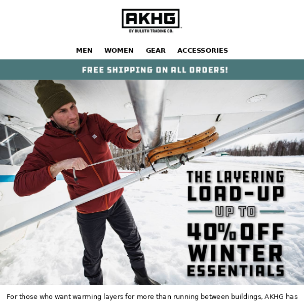 $80 OFF Men’s AKHG Snowpack Down Jacket, Plus Great Deals For The Great Outdoors