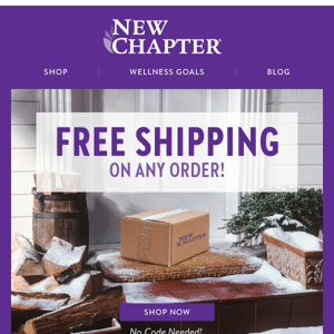 FREE Shipping Starts NOW!