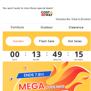 Last chance to grab mega savings on mega sale!