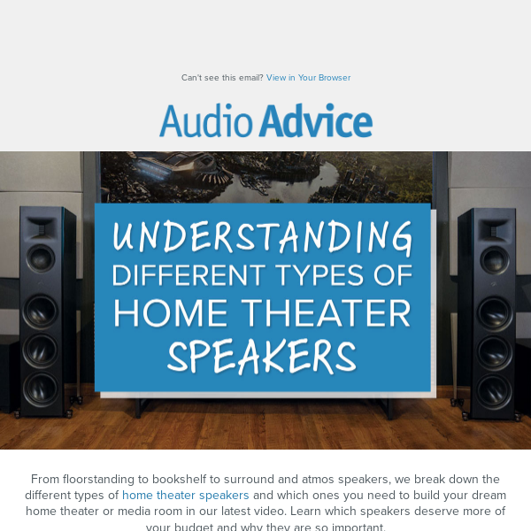 🔊Understanding Different Types of Home Theater Speakers