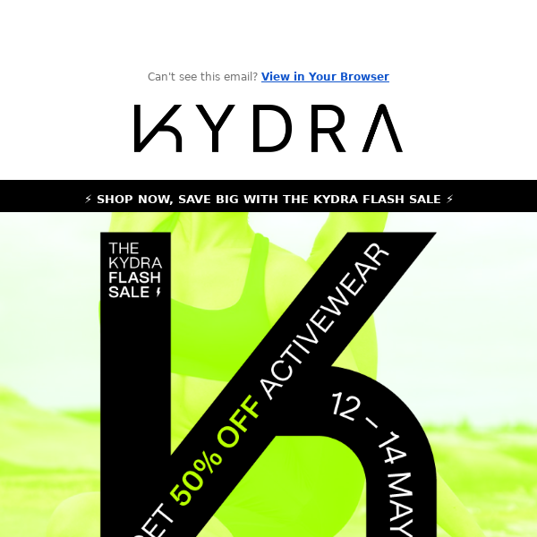 50% OFF - KYDRA Flash Sale!