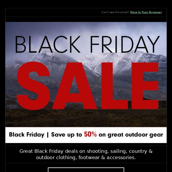 SALE: Up to 50% off Shooting, Stalking, Sailing, Outdoor & Country clothing & footwear