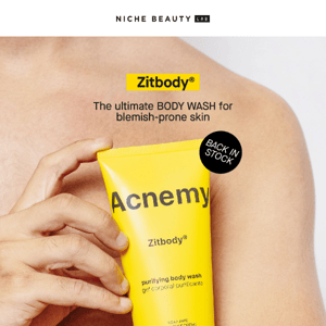 IT'S BACK 💛 Zitbody the body wash for blemish-prone skin