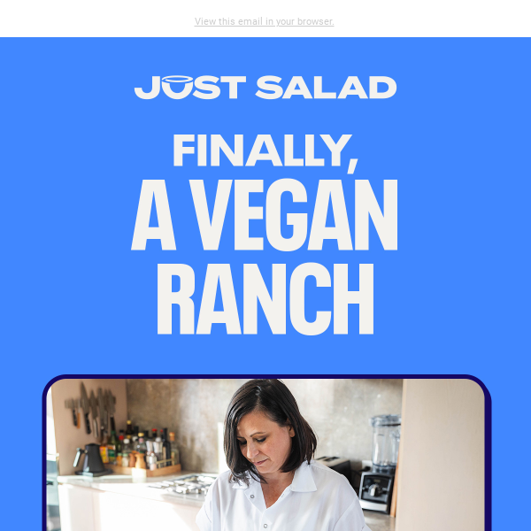 Our first vegan ranch