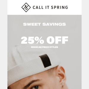 Ends Soon: 25% OFF your faves
