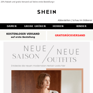 Neue Saison, neue Outfits. Entdecke die Herbst-Styles!