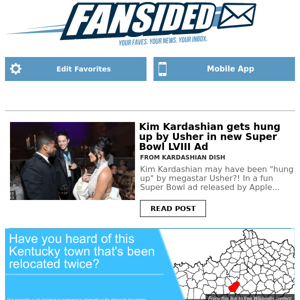 Kim Kardashian gets hung up by Usher in new Super Bowl LVIII Ad