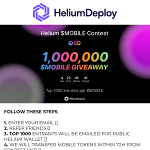 We're giving away 1 Million $mobile Tokens 🎁