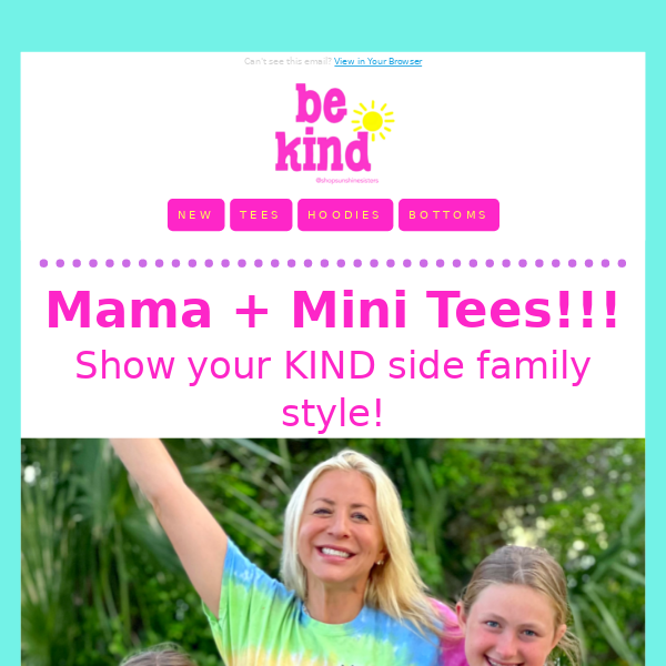 One Kind Mama + Mini Tees are HERE 🙌