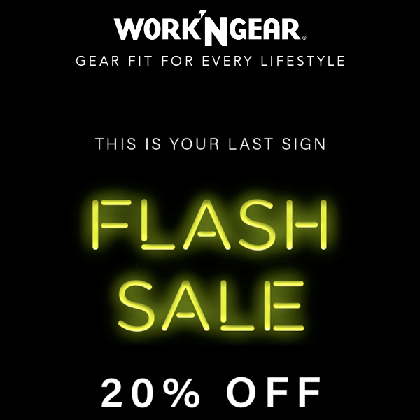 LAST DAY: 20% Off Flash Sale