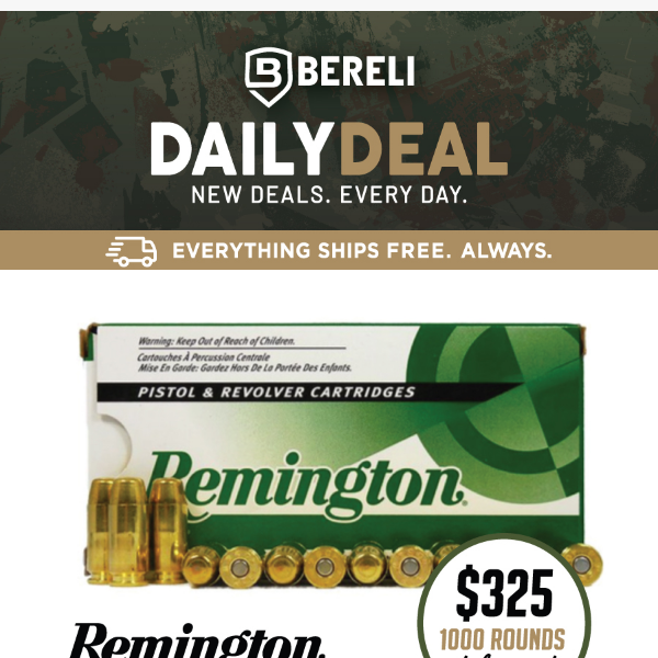 Daily Deal 👀 It's FRIYAY! Remington 40S&W FMJ Sale