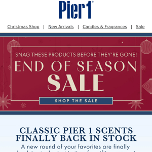❤️ Rekindle with Pier 1 Classics: The Scents You Missed!