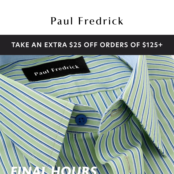 Last chance for $48 non-iron shirts