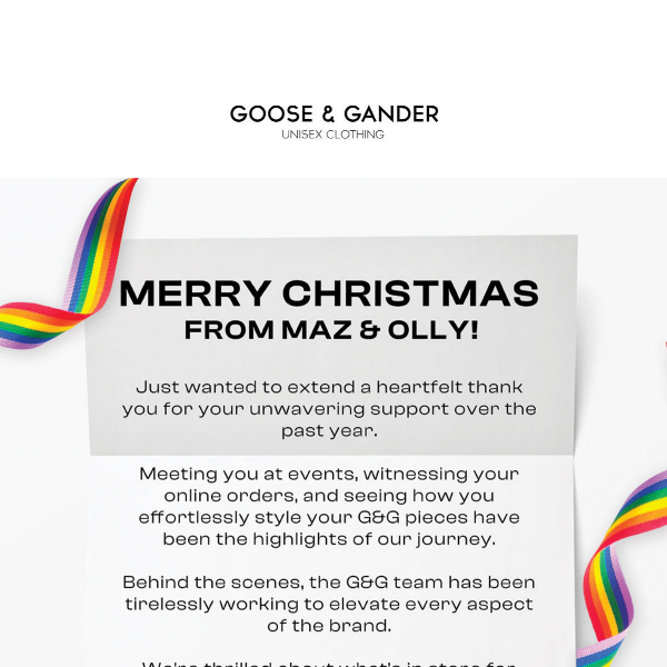 A Personal Note: Maz & Olly's 💌