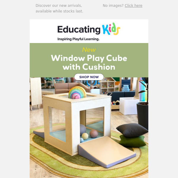 ✨New Window Play Cube with Cushion✨