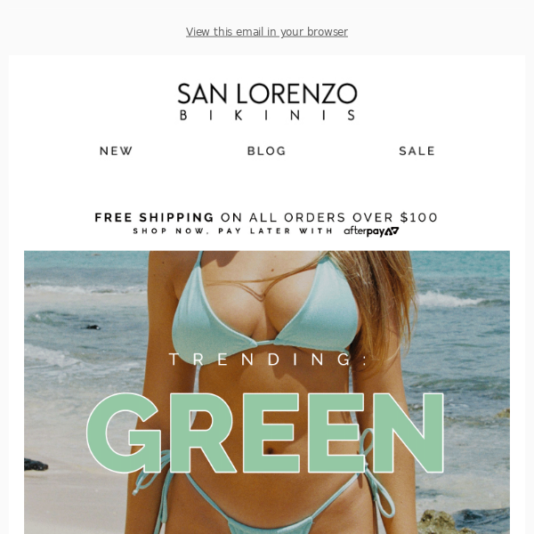 Green Seduction: Dive into Bikini Bliss 💚