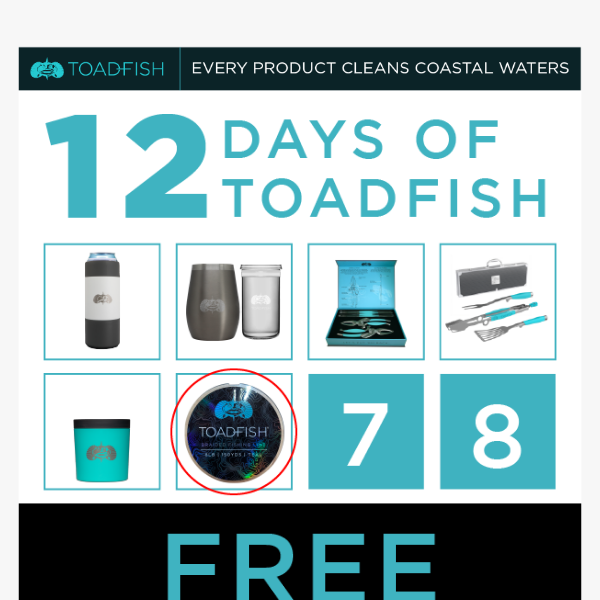 Day 6: FREE Braid with ANY Rod, Reel or Combo Purchase.