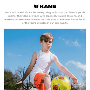 Recovery has no age limit — in either direction.  Introducing Kane Revive Kids.