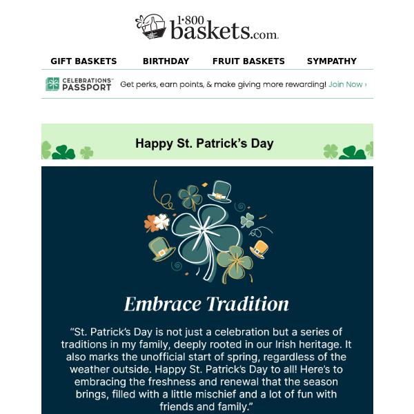 💚 Happy St. Patrick’s Day from 1-800-Baskets.com 💚