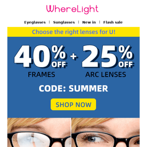 Want less glare and eyestrain? Anti-reflective Coating Glasses On Big Sale!!