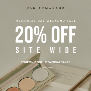 Celebrate Memorial Day with 20% off your favorite beauty products!