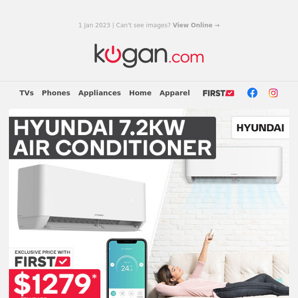 ❄️ Hyundai Air Conditioner over $700 OFF* the Standard Retail Price