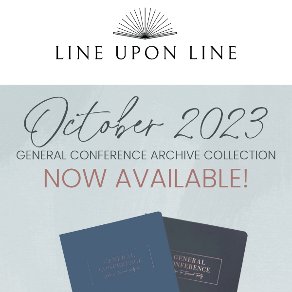 October 2023 General Conference books are HERE!!! 🎉