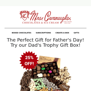 The Perfect Gift for Father's Day.....Save 25% with our Dad's Trophy Gift Box!