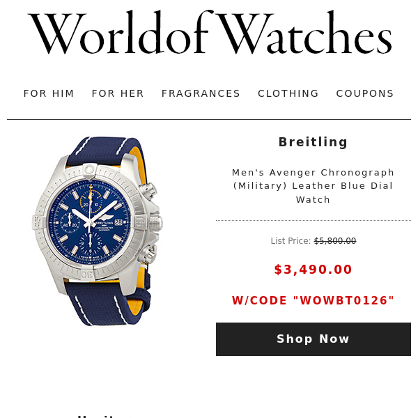 🔥WEEKEND MADDNESS: Up to $705 Off Luxury Watches