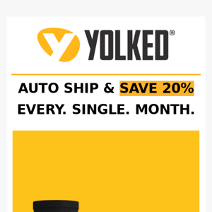 Sign Up for Auto Ship & Save 20%.🤑 Every. Single. Month.