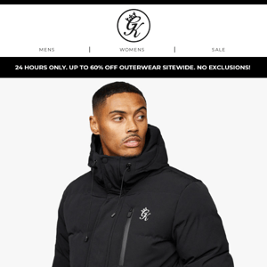 Up To 60% Off Outerwear SITEWIDE. 24 Hours Only! ⚠️