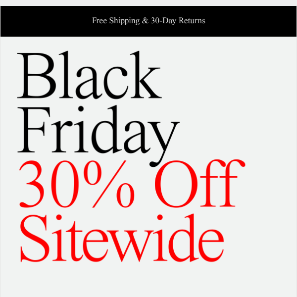 Black Friday: 30% Off Custom Eyewear