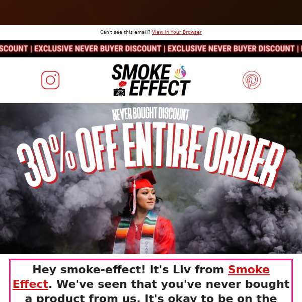 Smoke Effect, looks like you still need to pull the trigger 👀