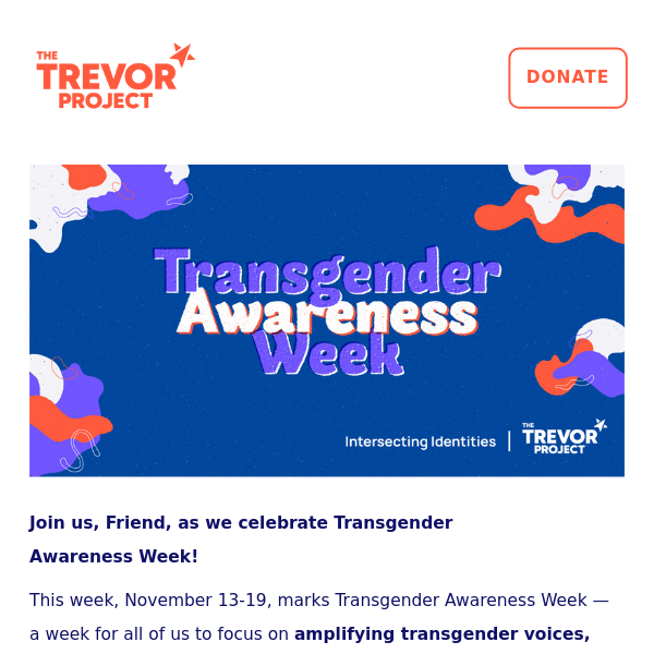 🏳️‍⚧️ Watch, Learn, Love: It’s Trans Awareness Week