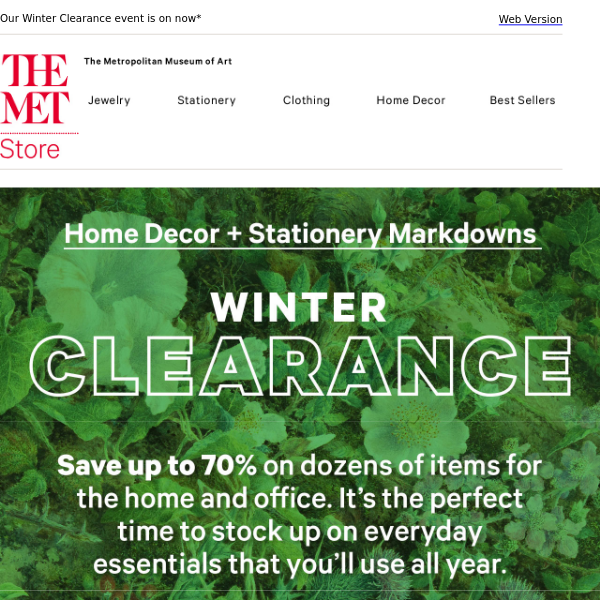 Save BIG on Home Decor & Stationery Markdowns
