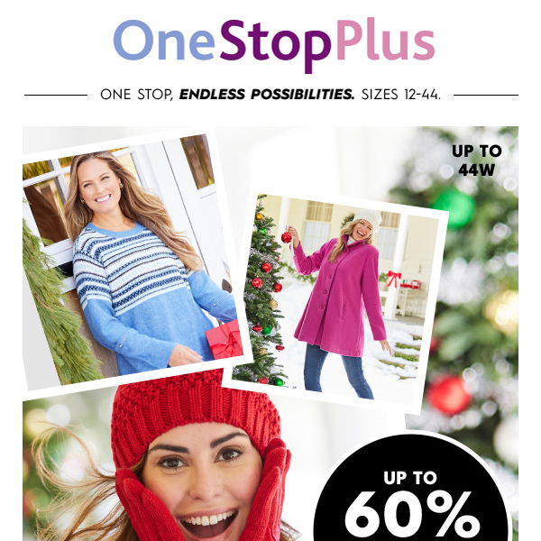 Save up to 60% on leggings, thermals, tunics and more!