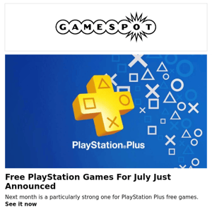 Free PlayStation Games Revealed For July