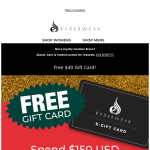 🎁 Free $40 Gift Card! Exclusive Christmas Offer