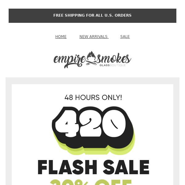 Happy 420 Flash Sale!😍