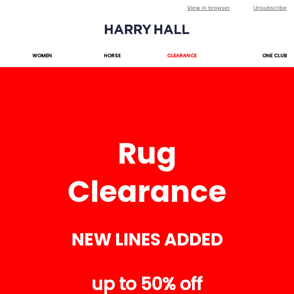 Rug Clearance 🟥 New Lines Added