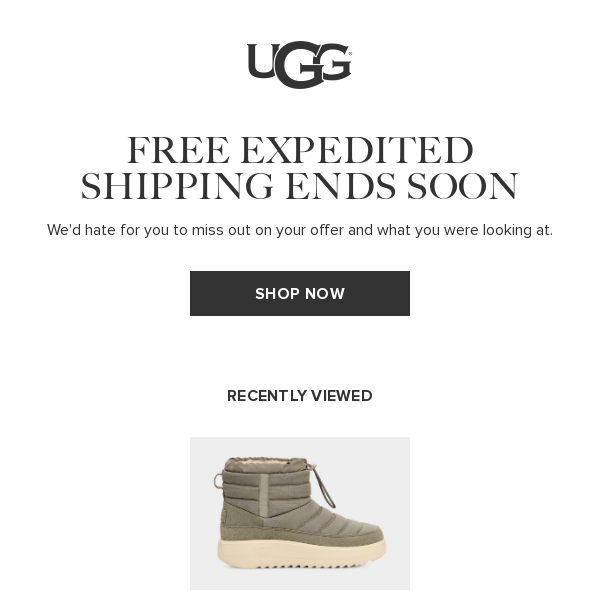 Free ground shipping on your favorites won't last