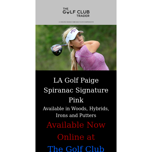 Go PINK! Paige Spiranac's Signature Series from LA Golf