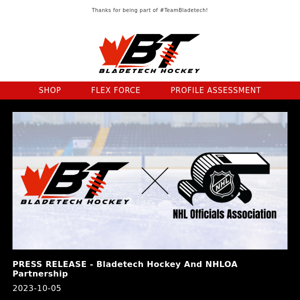 Bladetech Hockey: Official Partners of NHLOA! 🏒