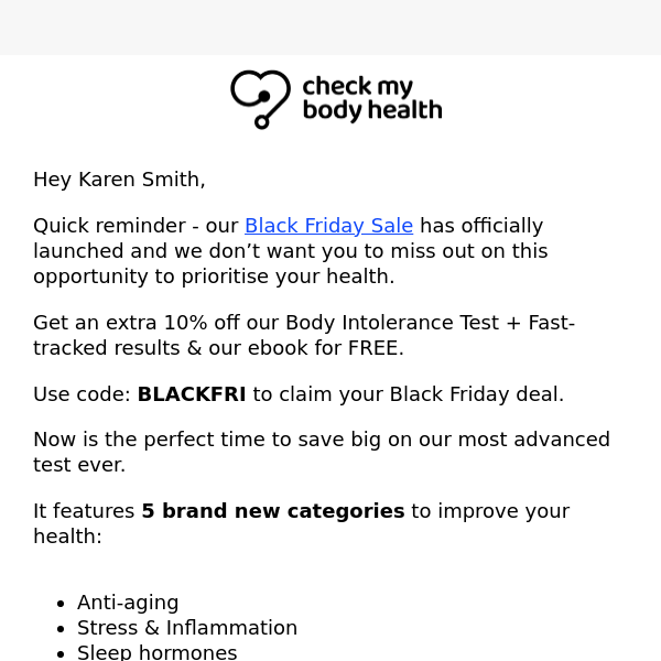 FREE Fast tracked results + 10% OFF most advanced test ever.