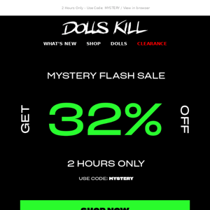 Flash Mystery Sale ⚡🔮XXTRA $$$ OFF! 