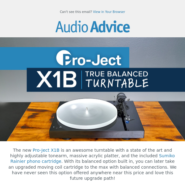 Pro-Ject X1B: Astonishing sound at an accessible price point.