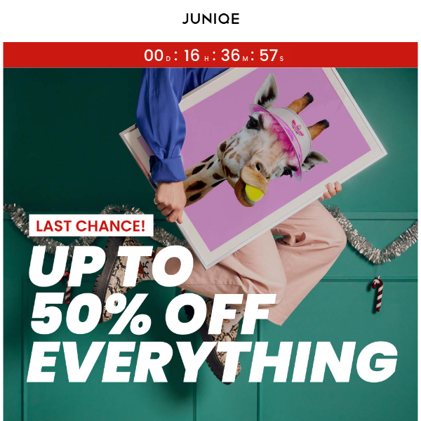Up to 50% off – ends today! ⏰
