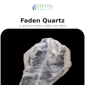 Faden Quartz is a very special and limited crystal unlike any other...