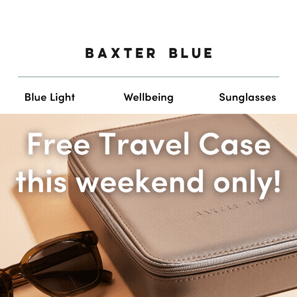 FREE Travel case! This Weekend Only 🎉