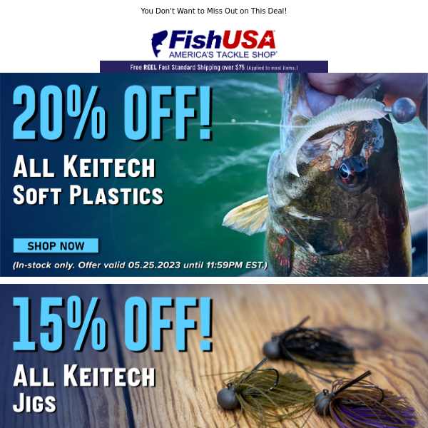 This Keitech Sale is Almost Over!